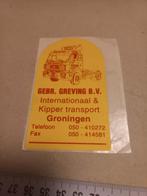 Gebr greving bv transport Groningen, Ophalen of Verzenden, Zo goed als nieuw