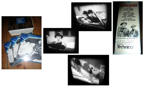 8mm film Laurel & Hardy BlockHeads 3x120mtr zw/w -, Audio, Tv en Foto, Filmrollen, 8mm film, Verzenden