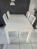 Uitschuifbare IKEA eettafel/Extendeable ikea dining table, Ophalen, 100 tot 150 cm, 50 tot 100 cm, Zo goed als nieuw