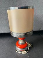 Hippe lamp uit jaren ‘60 of ‘70 Scharlakenrood, Ophalen, Gebruikt, Metaal, Minder dan 50 cm