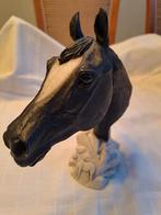 Paarden hoofd zwart/ beige beeld, Ophalen of Verzenden