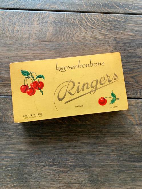 Doos Ringers kersenbonbons 400 gram, Verzamelen, Overige Verzamelen, Gebruikt, Ophalen of Verzenden