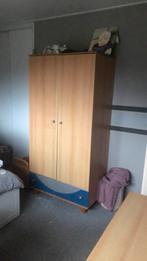 Kledingkast, bureau en nachtkastje, Ophalen, Gebruikt, 200 cm of meer, 50 tot 75 cm