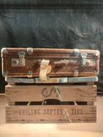 Oude brocante koffer, Ophalen, Gebruikt, Overige materialen