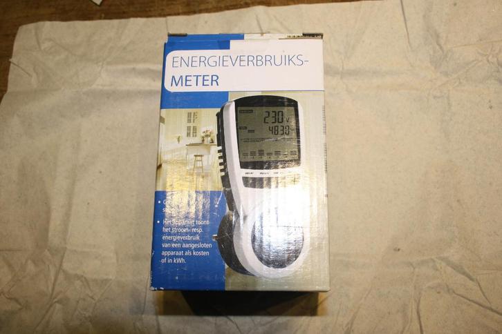 Energie verbruiksmeter 220V, meetinstrument, meten, Doe-het-zelf en Verbouw, Meetapparatuur, Nieuw, Elektriciteit, Ophalen of Verzenden