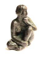 Bronzen beeldje 'Denkende Vrouw' - Gesigneerd, Ophalen of Verzenden