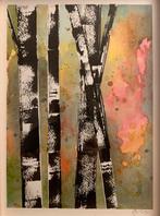 Aquarel BERK schilderij origineel kunstwerk, Antiek en Kunst, Verzenden