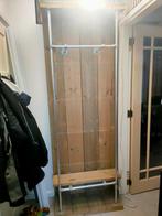 Steigerhouten Kapstok met Stalen Frame, 200 cm of meer, Nieuw, Metaal, Met hangruimte