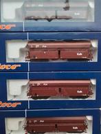 Roco NS KALKWAGENS 67791 67792 67793 67794, Gelijkstroom, Wagon, Ophalen of Verzenden, Roco