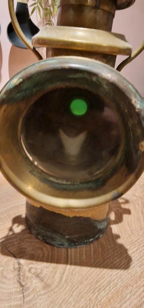 antiek koperen karbid-/koetslamp, Lucas King off  the road, Antiek en Kunst, Antiek | Koper en Brons, Ophalen of Verzenden