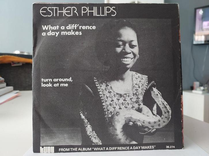 7" Single Esther Phillips - What A Diff'rence A Day Makes, Cd's en Dvd's, Vinyl Singles, Gebruikt, Single, Pop, 7 inch, Ophalen of Verzenden