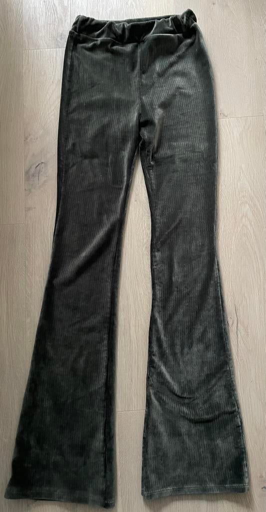 Donker groene flair broek, Ophalen, Gebruikt, Meisje, Broek