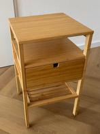 IKEA Nordkisa bamboe nachtkastje 40x40 cm, Ophalen, Minder dan 45 cm, 55 tot 70 cm, Zo goed als nieuw