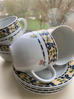 Graf von Henneberg porzellan kopje en schotel 1777 (4 stuks), Ophalen of Verzenden