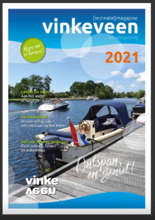 Recreatie magazine Vinkeveen en omgeving 2021, Boeken, Reisgidsen, Fiets- of Wandelgids, Europa, Overige merken, Ophalen of Verzenden