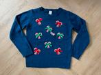 Foute blauwe Kersttrui maat 146, Verzenden, Jongen of Meisje, Trui of Vest, Zo goed als nieuw