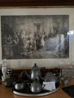 Prachtige gravure van de avond voor de kroning van napoleon, Antiek en Kunst, Ophalen of Verzenden