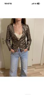Gouden glitter jasje Mango XS/S, Kleding | Dames, Ophalen of Verzenden, Maat 36 (S), Overige kleuren, Jasje