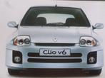 Renault Clio V6 230 PK 2000 Brochure, Ophalen of Verzenden, Gelezen, Renault