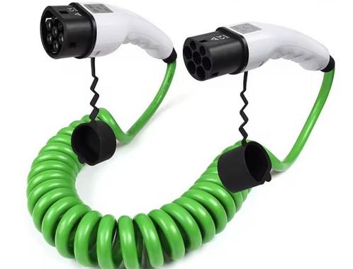 Laadkabel Type 2 Gekruld 5 meter, Auto diversen, Laadpalen, Zo goed als nieuw, Laadkabel, Ophalen of Verzenden