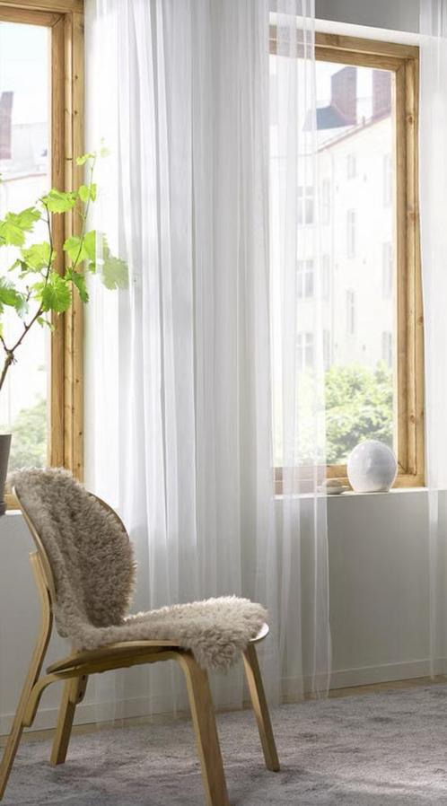 IKEA LILL vitrage gordijn wit - 3,5 paar - nieuw, Huis en Inrichting, Stoffering | Gordijnen en Lamellen, Zo goed als nieuw, 200 cm of meer