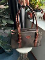 Brown textured leather tote bag Jump.  with Jump logo, Verzenden, Zo goed als nieuw, Bruin, Handtas