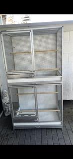 Dubbele Broedkooi , trespa laden , trespa achterwand, Ophalen, Gebruikt, Aluminium, Broedkooi of Kweekkooi