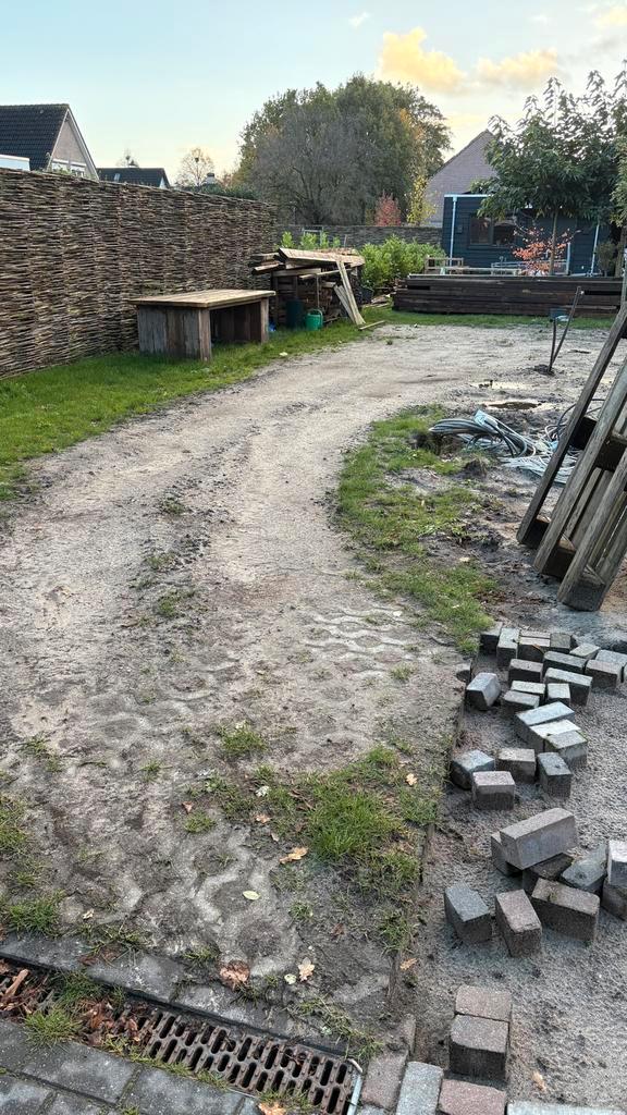 65m2 Graskeien - Zelf Rooien, Tuin en Terras, Tegels en Klinkers, Gebruikt, Klinkers, Beton, 10 m² of meer, Ophalen