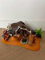 Playmobil Mammoet met Jagers - Complete Set, Ophalen of Verzenden, Zo goed als nieuw, Complete set