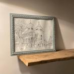 Gesigneerde tekening St. Bernadette kerk Spoordonk, Ophalen of Verzenden