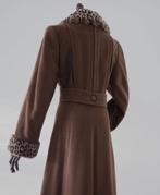 Damo Donna Cashmere wollen jas mantel Italy maat 42, Kleding | Dames, Jassen | Winter, Damo Donna, Bruin, Maat 42/44 (L), Ophalen of Verzenden