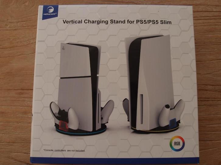 Vertical laadstation lader voor PS5 / PS5 Slim + controllers, Spelcomputers en Games, Spelcomputers | Sony PlayStation 5, Nieuw