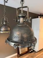 2x industriële lamp, Huis en Inrichting, Lampen | Hanglampen, Ophalen, Zo goed als nieuw, Metaal