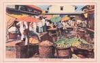 Nederlands Indië - Markt in oud-Batavia, Verzamelen, Ansichtkaarten | Buitenland, Ophalen of Verzenden, Voor 1920, Ongelopen, Buiten Europa