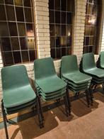 Partij groene stoelen - 50 stuks restpartij, Gebruikt, Overige kleuren, Ophalen of Verzenden, Metaal