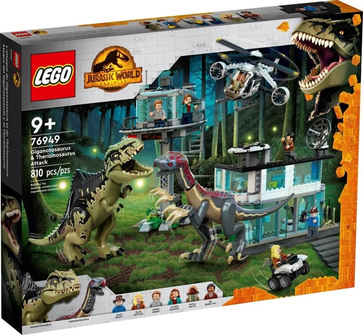 LEGO 76949 Giganotosaurus & Therizinosaurus Attack, Kinderen en Baby's, Speelgoed | Duplo en Lego, Nieuw, Lego, Complete set, Ophalen of Verzenden