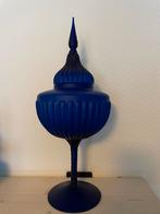 Prachtige empoli bokaal satin glas / opaline karaf, Antiek en Kunst, Antiek | Glas en Kristal, Ophalen of Verzenden