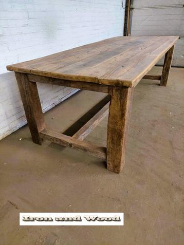 Kloostertafel / tafel op maat - oud doorleefd eiken barnwood beschikbaar voor biedingen