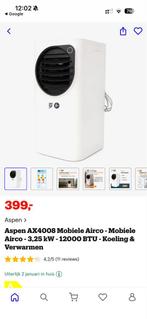 Aspen Mobiele Airco - Koel en Verwarm je Ruimte!, Witgoed en Apparatuur, Airco's, Ophalen, 3 snelheden of meer, Zo goed als nieuw