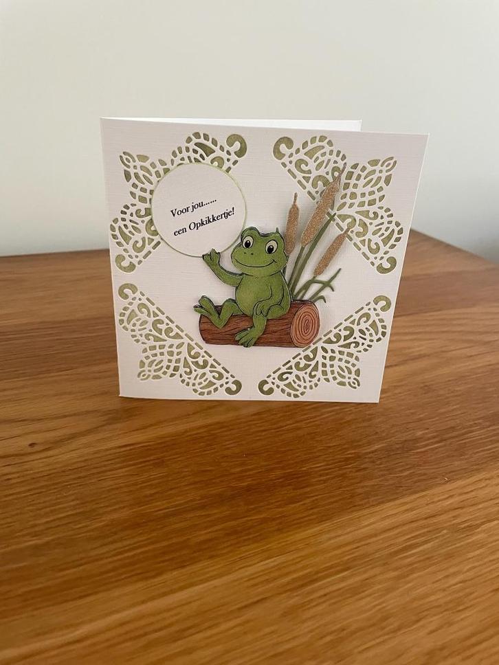 Kaartje opkikker (5), Hobby en Vrije tijd, Kaarten | Zelfgemaakt, Nieuw, Overige thema's, Ophalen of Verzenden