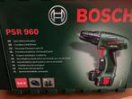 Bosch PSR 960 accu boor/schroefmachine, Ophalen, Zo goed als nieuw, Minder dan 400 watt, Boor- en Schroefmachine