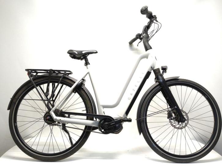 Gazelle Chamonix C5 HMS Dames monotube Wit 57cm 2021, Fietsen en Brommers, Elektrische fietsen, Gebruikt, Gazelle, 55 tot 59 cm