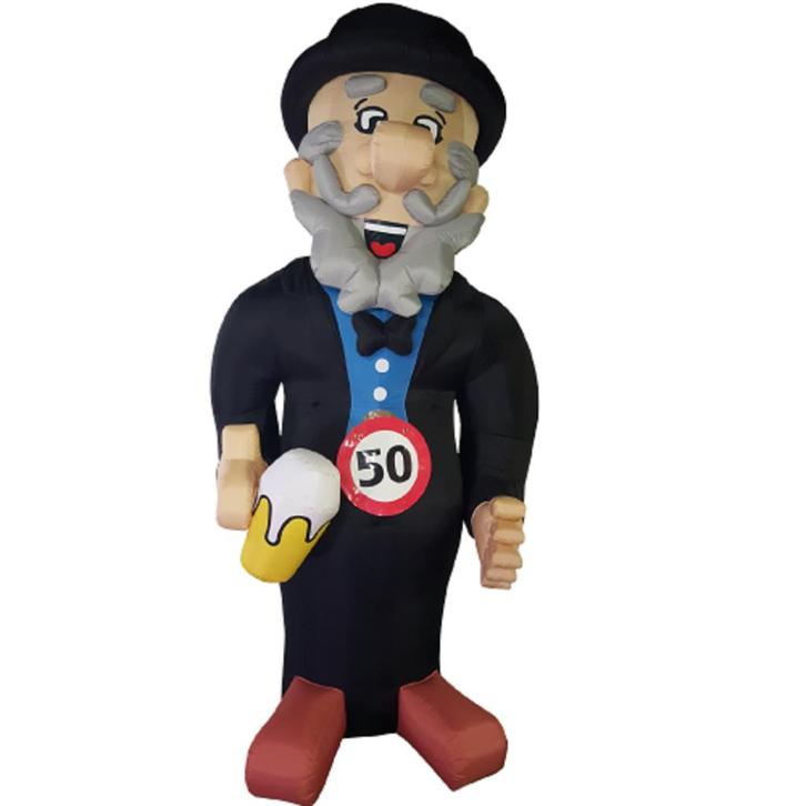 Opblaasbare Abraham en Sarah  te huur; extra groot, 4,20 m., Hobby en Vrije tijd, Feestartikelen | Verhuur, Zo goed als nieuw