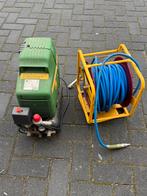 Slanghaspel met compressor - Weinig gebruikt, Ophalen, Gebruikt, 6 tot 10 bar, Minder dan 200 liter/min