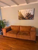 Cognac Kleurige Bank, Huis en Inrichting, Banken | Bankstellen, Ophalen, Gebruikt, Driepersoons, 75 tot 100 cm