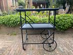 Vintage Amerikaanse trolley/serveerwagen., Vintage, landelijk, Brocante, antiek, 25 tot 50 cm, Gebruikt, Metaal