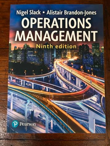 Operations Management - Ninth Edition - Nigel Slack beschikbaar voor biedingen