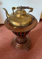 antieke theeketel van messing 19e of vroeg 20e eeuw, Antiek en Kunst, Ophalen of Verzenden