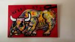 Groot Bulls Eye Schilderij Fabian (leerling Herman Brood), Antiek en Kunst, Kunst | Schilderijen | Abstract, Ophalen
