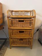 Rotan/Rieten Ladekastje, Huis en Inrichting, Ophalen, Overige materialen, Minder dan 50 cm, Zo goed als nieuw